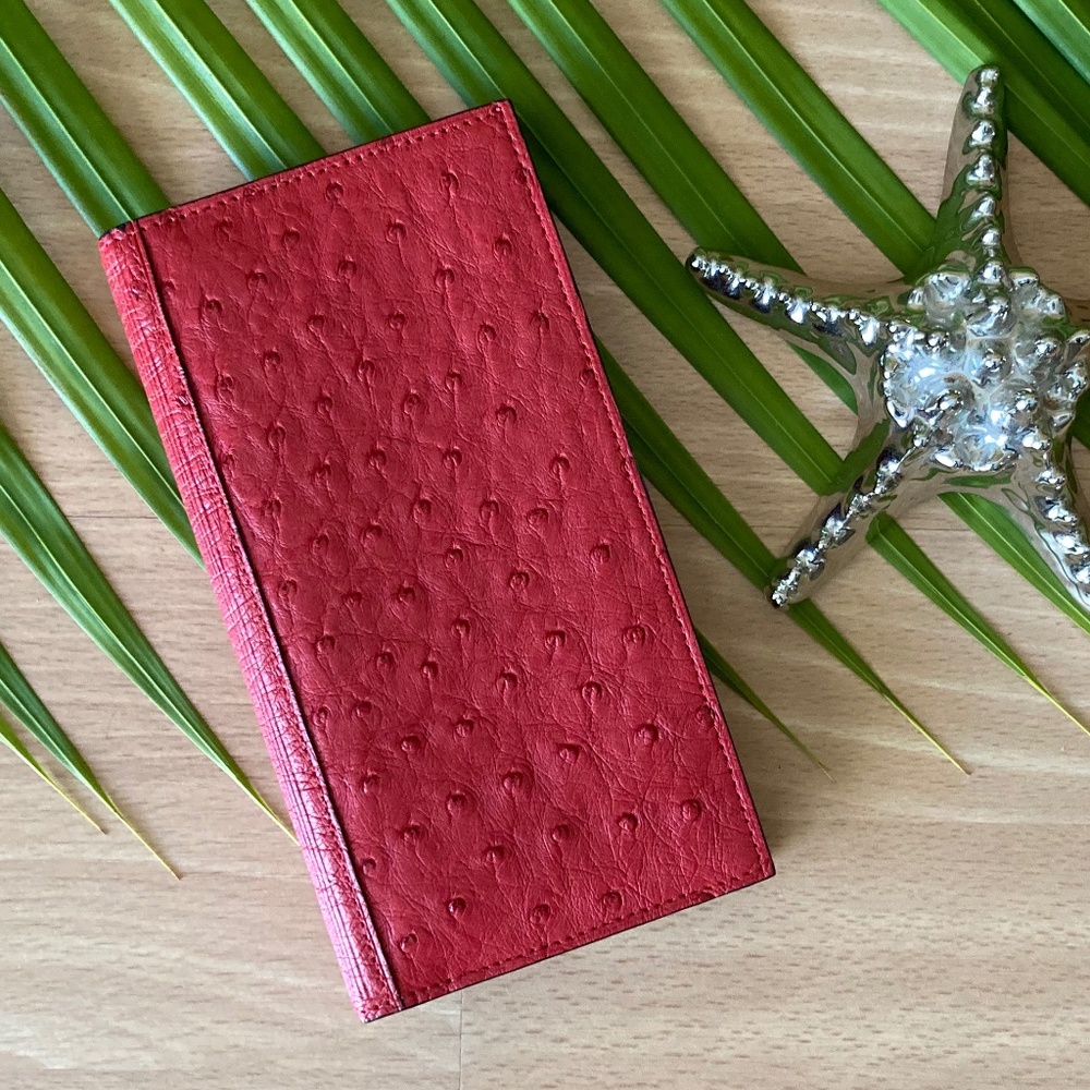 Ostrich LEATHER Wallet Womens❤️ Ladies Bi-fold Wallet Pocketbook